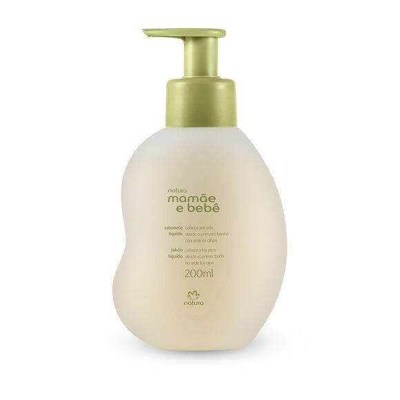 Sabonete Líquido Mamãe e Bebê 200ml Da Cabeça aos pés